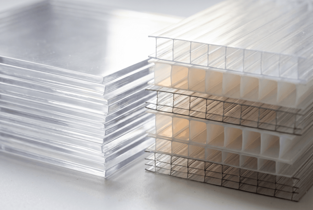 Coxwell twin wall and solid polycarbonate sheets — dealer stock