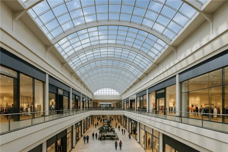 Commercial skylight system for malls and atriums