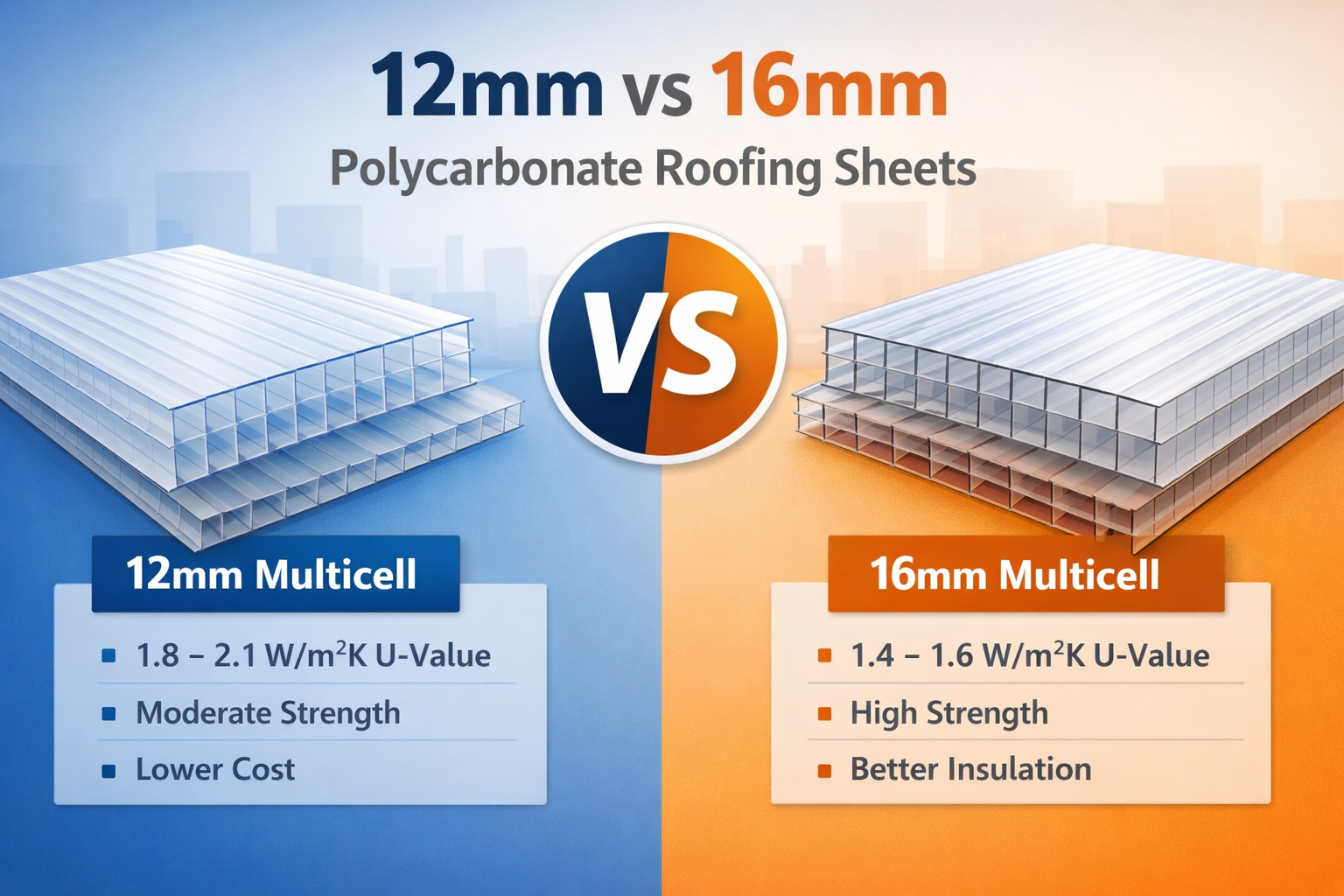 16mm multicell polycarbonate sheets, multiwall polycarbonate sheets, polycarbonate sheets, multicell polycarbonate sheets, roofing sheets, skylight, daylight, facacde, roofing system